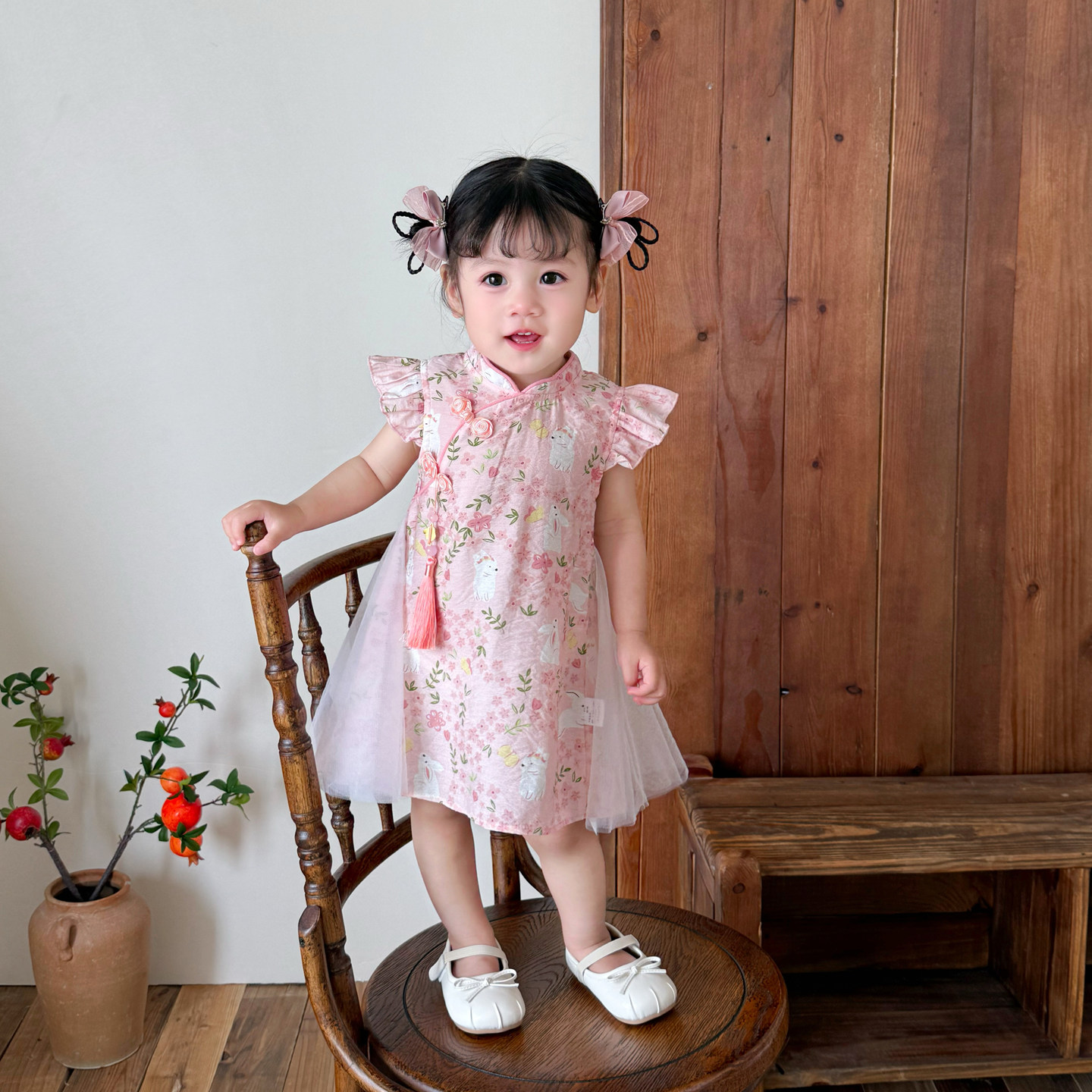 女童连衣裙夏季女宝宝公主裙新中式国风小女孩旗袍裙婴儿周岁裙子,淘宝优惠券,粉丝福利购,淘宝优惠卷