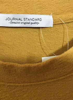 【原 价¥148】vintage  日本制古着JOURNAL  STANDARD姜黄色体恤