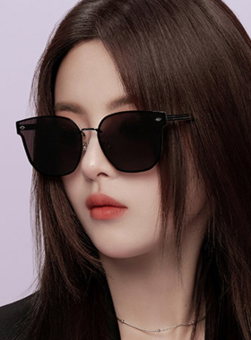 帕莎2024年新款太阳镜女士金属时尚蝶形猫眼防紫外线墨镜PS2073