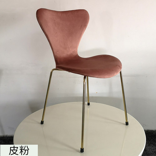 星友家居Chair高品质包布7七号椅家用餐椅现代简约好住网红椅整装 - 图2