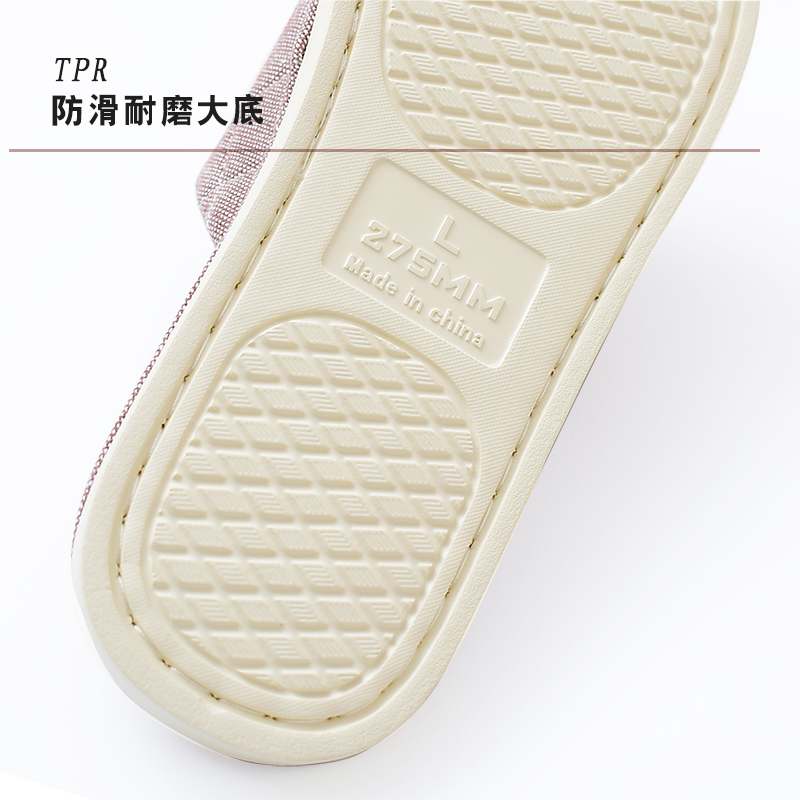 北欧棉麻春夏款透气防滑耐磨居家用室内男女布拖鞋简约抑菌凉托-图2