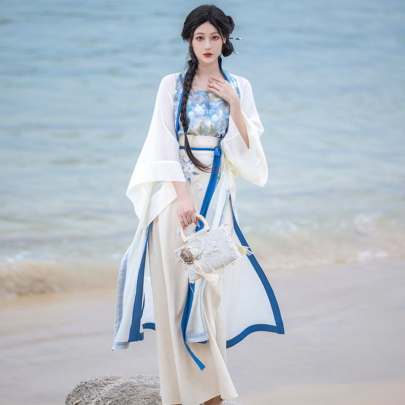 拟梦人间月国风原创宋制旋裙三件套日常汉服女长干寺半袖开衫夏款,淘宝优惠券,粉丝福利购,淘宝优惠卷