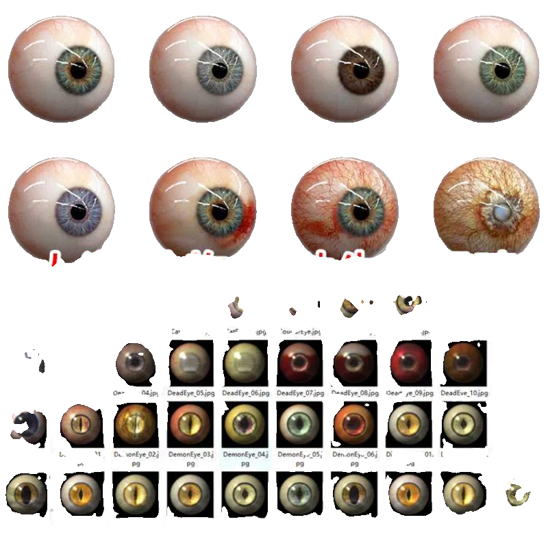 maya眼珠眼球动物眼睛瞳孔贴图3d模型素材/c4d/blender/ue4/ue5 - 图0