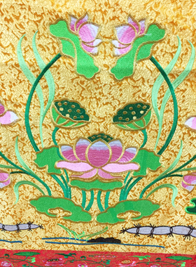 福慧香炉拜垫禅修供桌绣品挂幡圆幢龙门桌裙精品暗花桌围1.5m