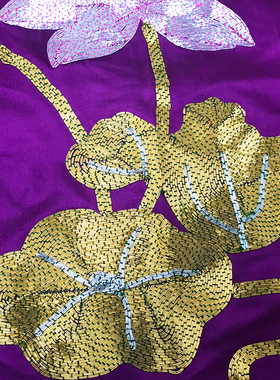 福慧僧服僧衣受戒方丈纯手工刺绣紫色卧具花具