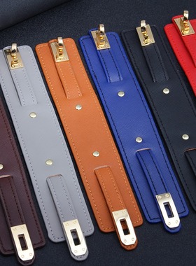 明星同款手镯皮旋扣欧美女宽面