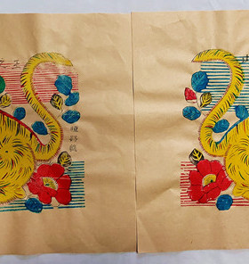 潍坊杨家埠清末套色宣纸木版年画