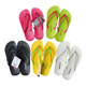 Luofu simple style rubber solid color flip flops