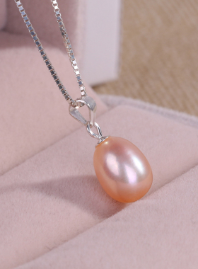 925纯银韩国妈妈款百搭天然珍珠