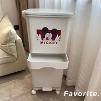 Multifunctional kitchen trash can kitchen waste dry and wet separation garbage rack household snacks storage barrel large capacity