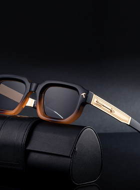 欧美时尚方框太阳眼镜男