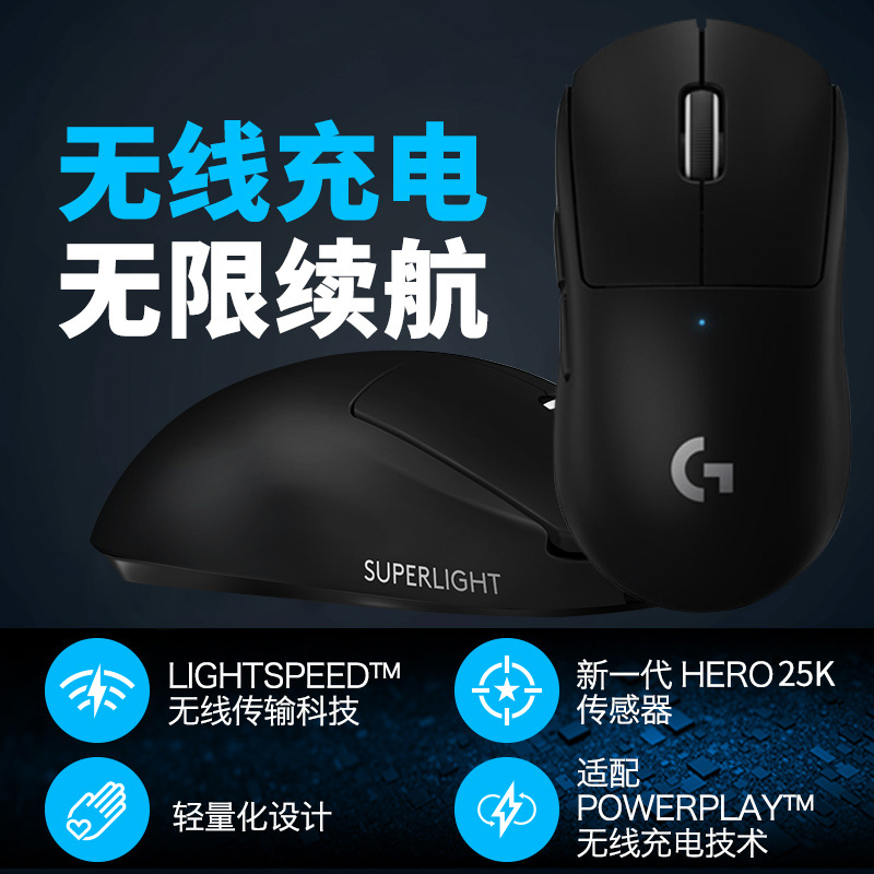 罗技GPW二代狗屁王2代无线游戏鼠标电竞gprox superlight GPX拆包 - 图1