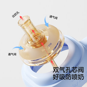 小土豆吸管奶瓶6个月以上宝宝婴儿1岁大容量儿童水杯防喷防摔奶瓶