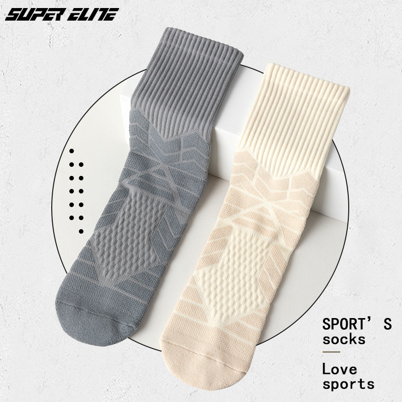 男女速卖通亚马逊跨境电商sport socks 专业篮球袜子厂家直销 - 图1