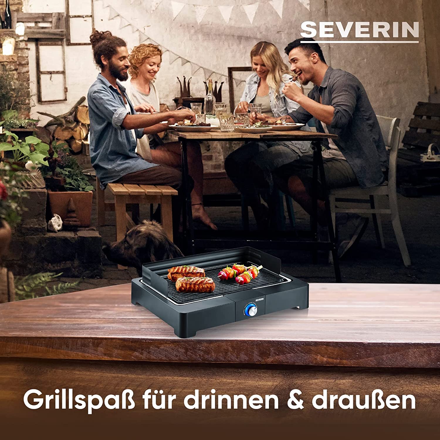 德国代购SEVERIN PG 8567 Table Grill 桌面电烤炉BBQ烤架2200W - 图0