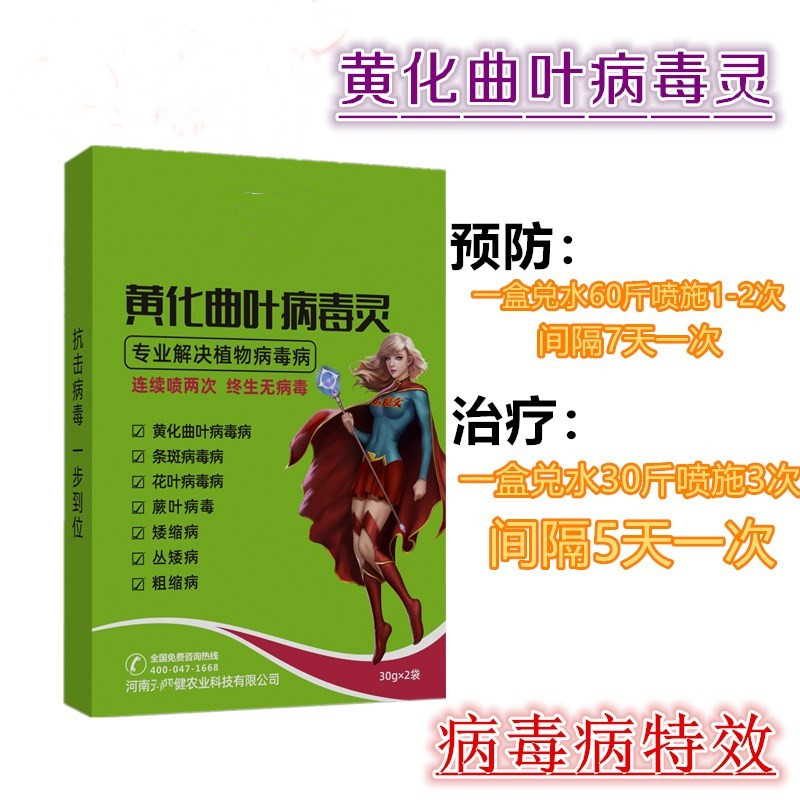 黄化曲叶病毒灵病专用药番茄辣椒黄瓜草莓西葫芦瓜叶面喷施剂 - 图1