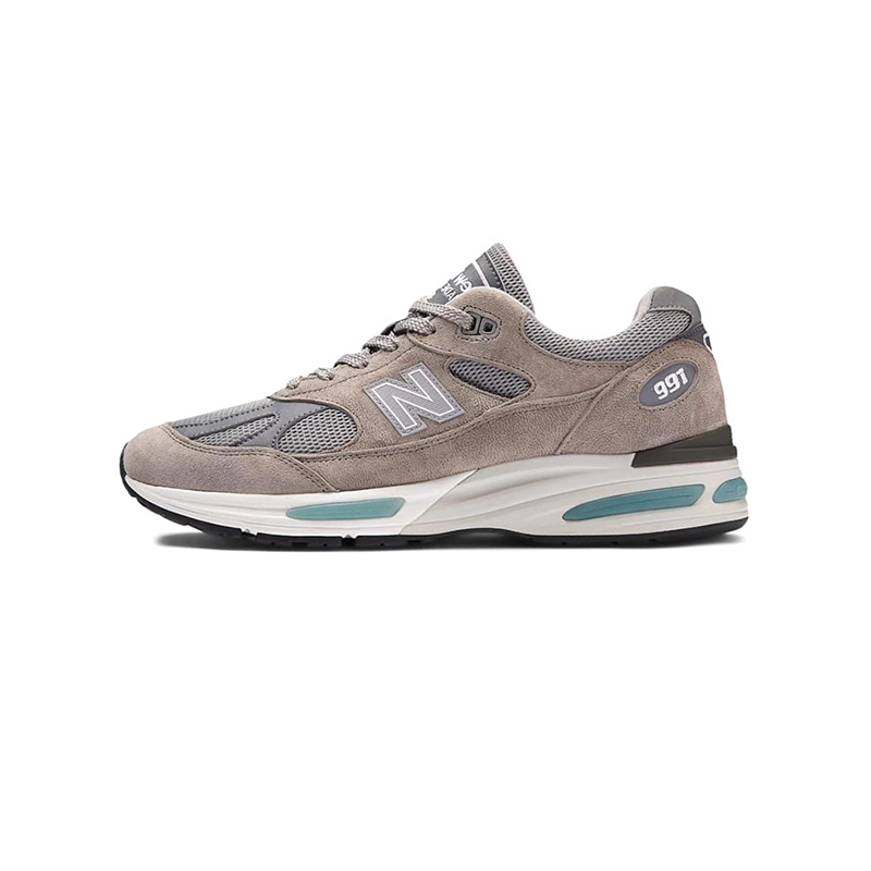 WTAPS X New Balance NB991V2圆头系带低帮跑步鞋U991GL2 - 图3