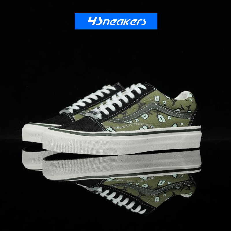 范斯UNDEFEATED x Vans Old Skool U-MAN 低帮帆布鞋 VN0A4P3XGRN - 图0