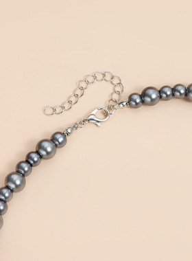 Norns欧美小巧芒星流苏爱心元素吊坠项链轻奢简约喷漆玻璃项饰