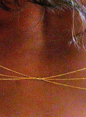 配饰性感三层鱼尾一体链