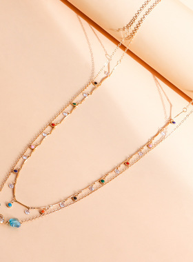 彩色吊饰双层民族风水钻切割