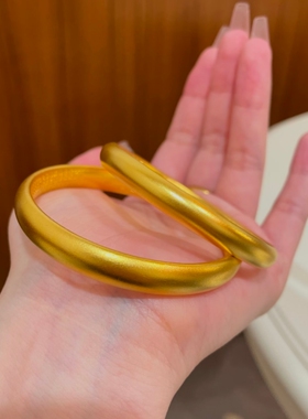 银手镯金包银泥鳅背手镯女