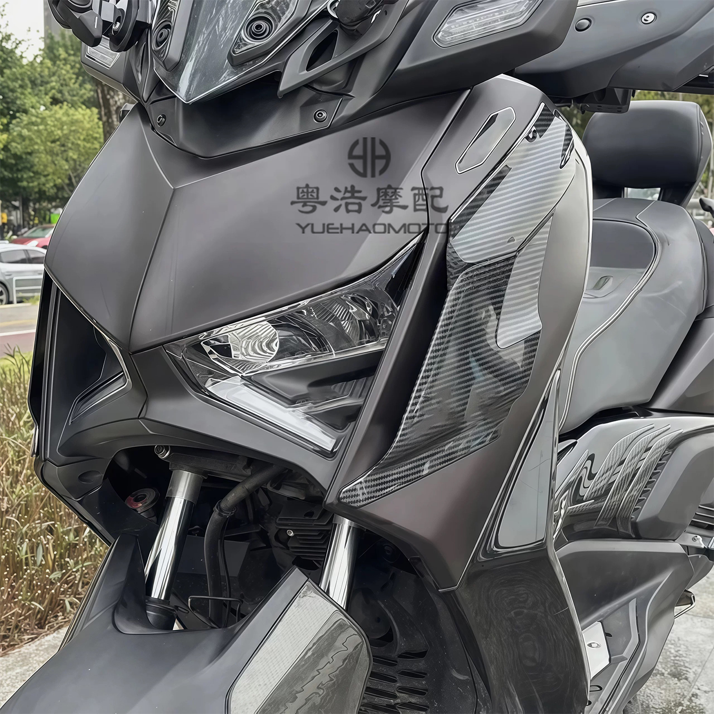 适用雅马哈XMAX300改装侧风翼空气导流板定风翼导流翼整流罩23-25 - 图2