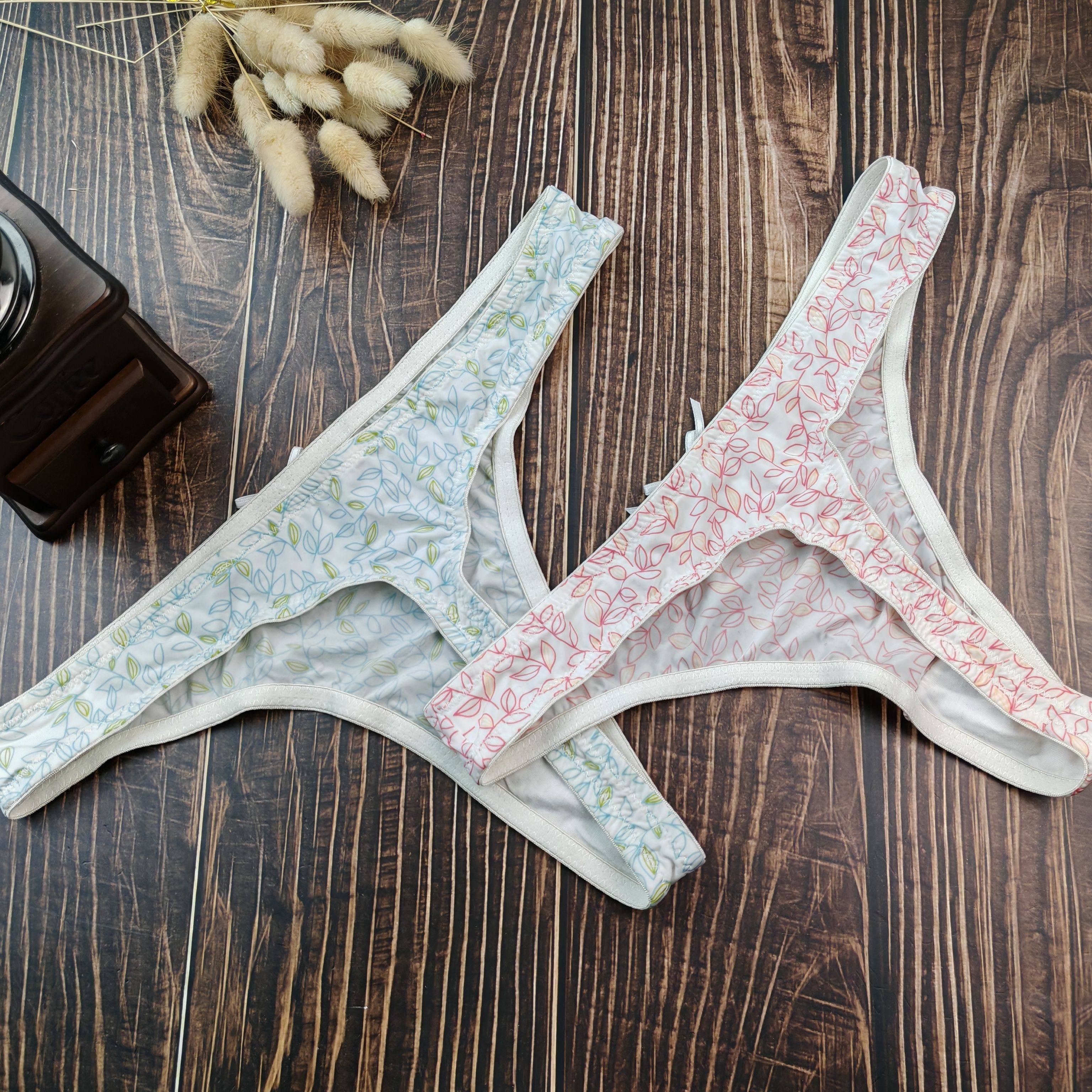 38/40 42/44清新印花冰丝牛奶丝女士丁字裤透气舒适大尺码内裤,淘宝优惠券,粉丝福利购,淘宝优惠卷