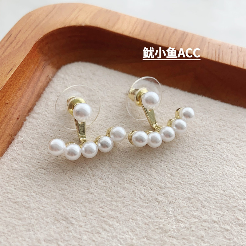 亲爱的仇敌陈凯西陈妍希同款耳环高级感气质微笑珍珠耳钉耳饰女 - 图0