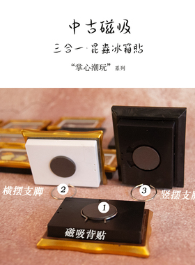 中古磁吸人脸蝽竹节虫标本摆件