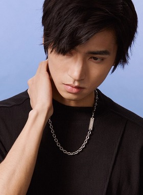 ROADLATIVE拼接男士钛钢项链