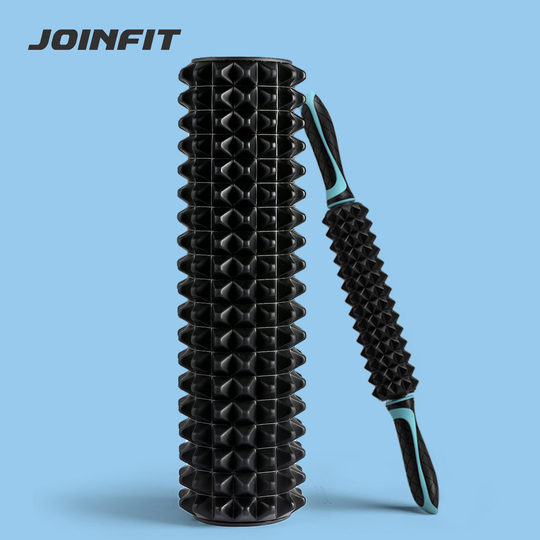 Joinfit泡沫轴狼牙棒按摩滚轴实心肌肉放松滚轮加强琅琊瑜伽滚腿