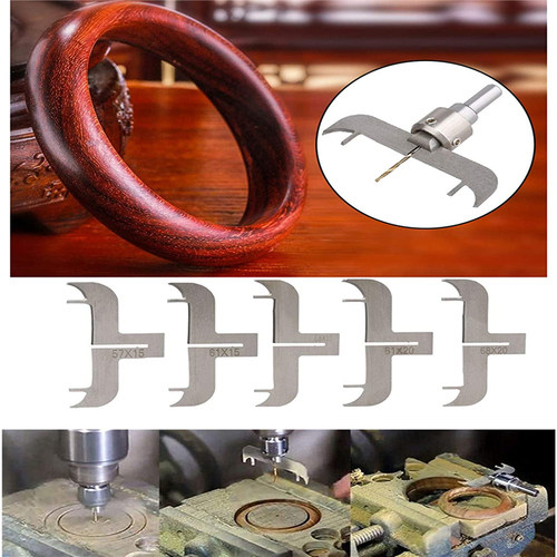 新款手镯刀全套套装木工佛珠刀铣刀钻头圆珠刀片合金手镯刀木材 - 图0