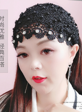 珍珠宽边薄款镂空头套发卡