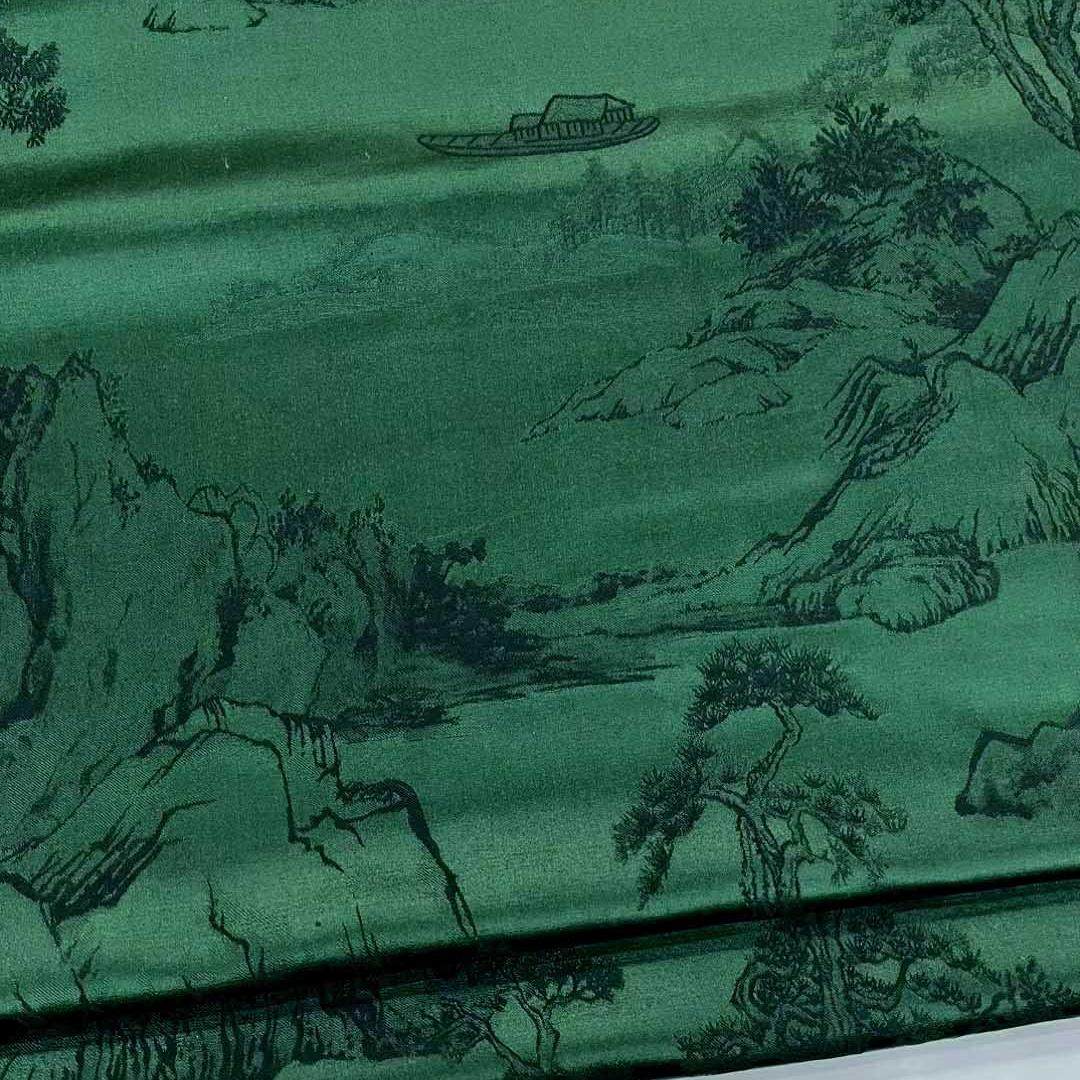 山水人家/35姆丝毛提花140门幅40桑蚕丝60精炼羊毛混纺旗袍褂面料,淘宝优惠券,粉丝福利购,淘宝优惠卷