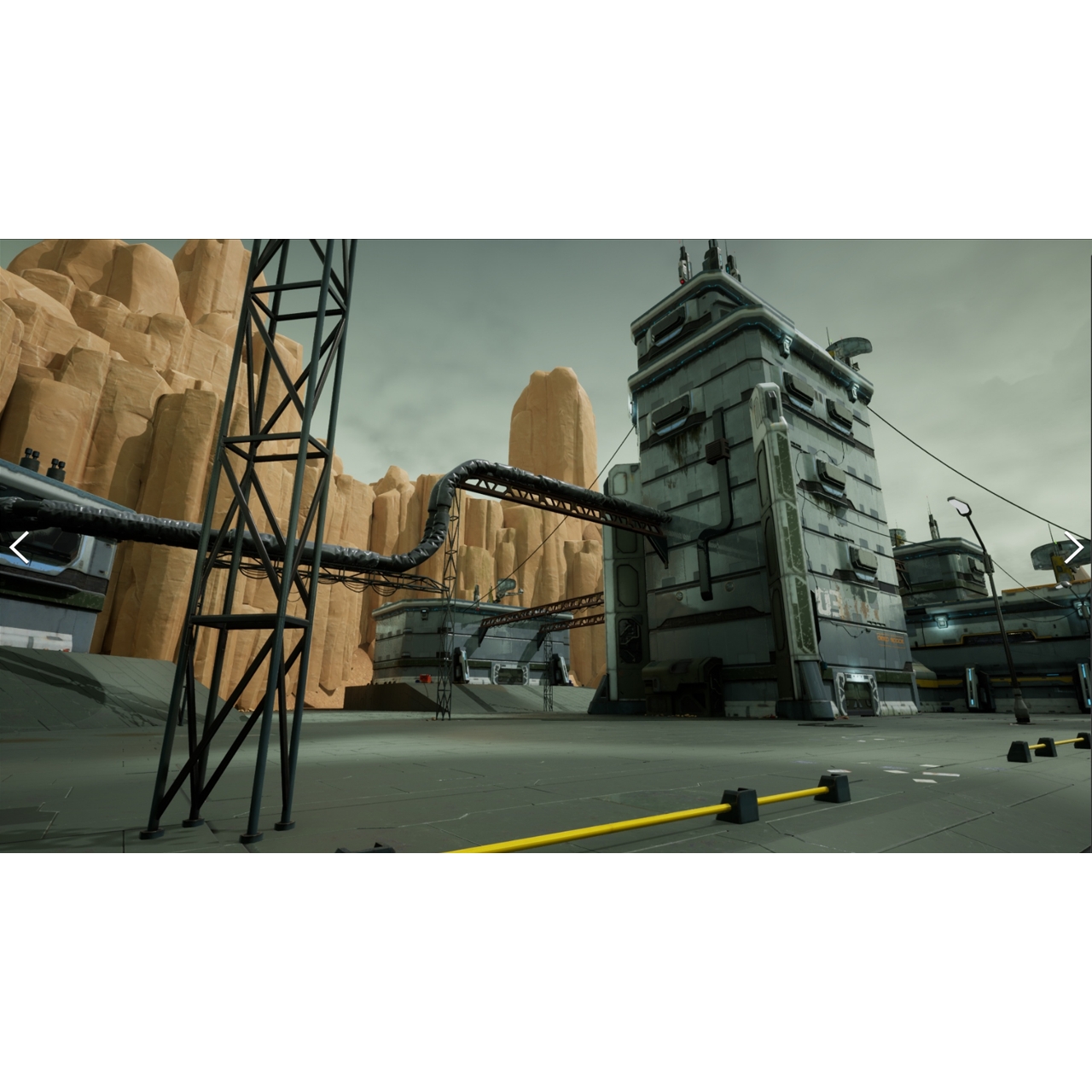 UE4UE5 Sci-Fi Modular Hangars Location军事机械机库战争场景 - 图2