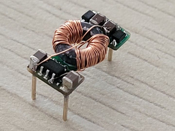 隔离电源模块,输入2-24V输出24V2w,7mmx14mmx4mm,5倍电压范围 - 图0