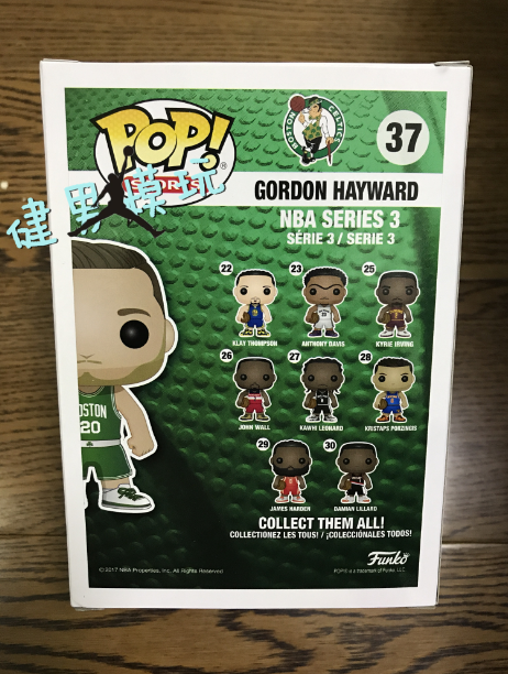 FUNKO POP正版公仔 NBA海沃德凯尔特人礼物人偶玩偶模玩手办-图1