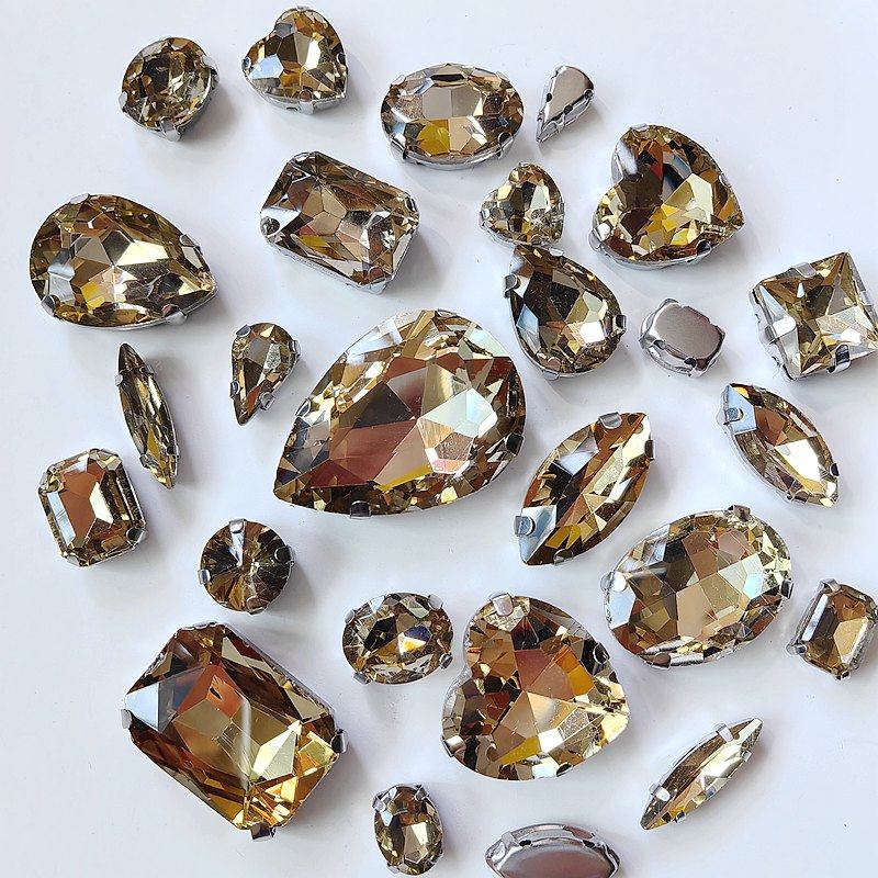 水钻配件钉珠水晶钻石衣服装饰品辅料钻珠鞋子补钻配手缝爪钻香槟,淘宝优惠券,粉丝福利购,淘宝优惠卷