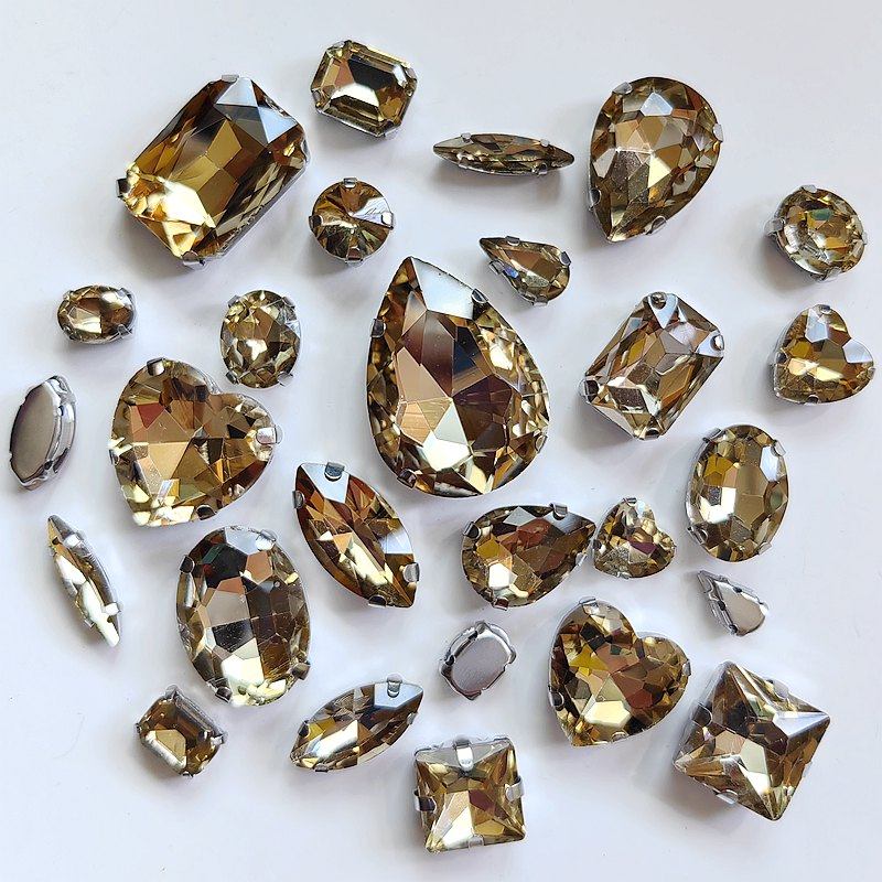 水钻配件钉珠水晶钻石衣服装饰品辅料钻珠鞋子补钻配手缝爪钻香槟,淘宝优惠券,粉丝福利购,淘宝优惠卷