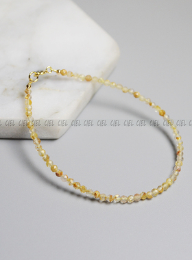 ciel原创手工饰品天然切面珠极细