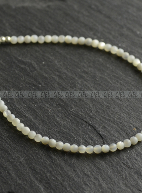 ciel原创手工天然银丝贝极细手链