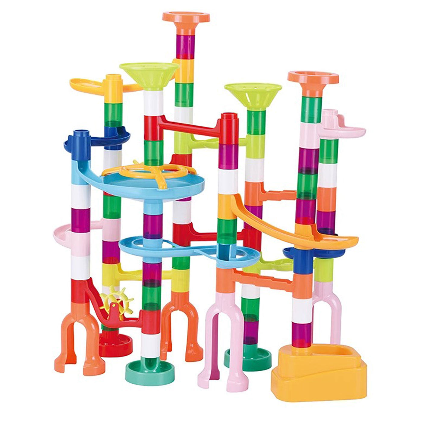 儿童滚珠轨道玩具男孩拼装拼接益智滑道管道弹珠滚球宝宝拼图积木,淘宝优惠券,粉丝福利购,淘宝优惠卷