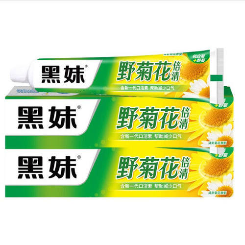 黑妹牙膏6支装天然野菊花清新口气含口洁素清火去渍国货正品包邮 - 图0