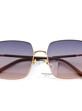 KHDESIGN/明治2024新款时尚太阳眼镜防紫外线高级感大框墨镜B2303