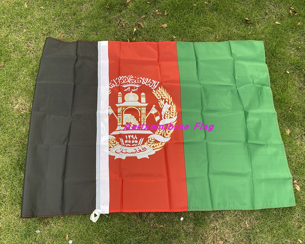 四号春亚纺涤纶布 90x150cm阿富汗国旗 Afghanistan Flag - 图0