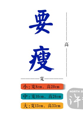 ins励志小红书试衣镜玻璃墙贴