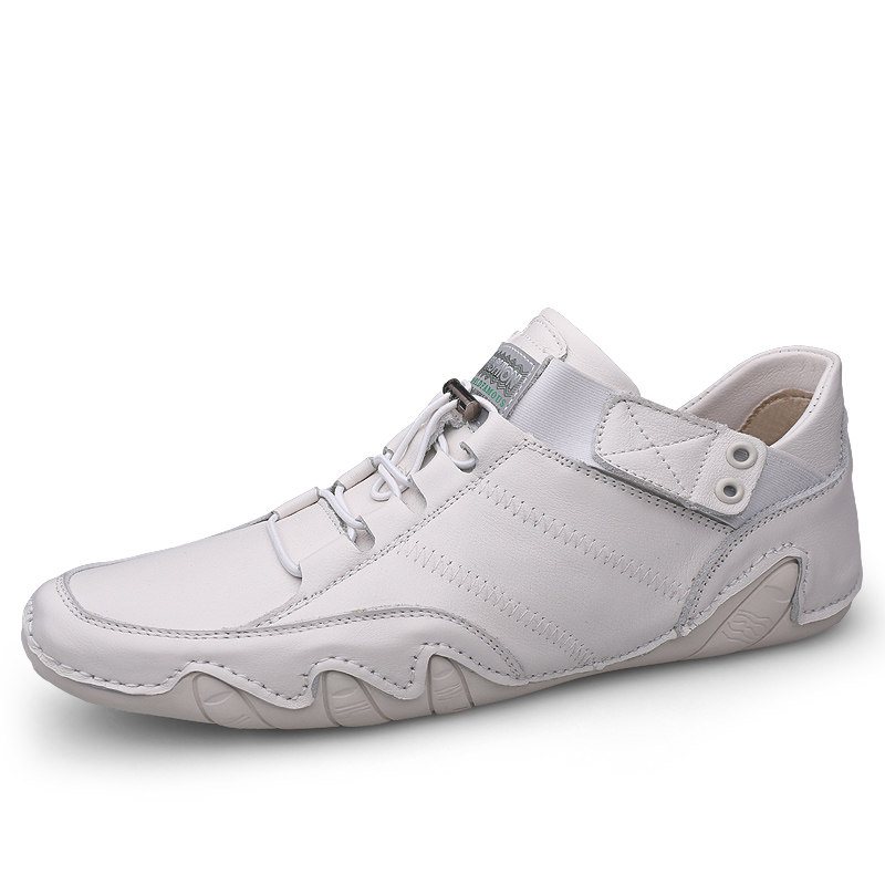 品牌男鞋2026新款真皮男士休闲皮鞋豆豆鞋软面百搭透气懒人驾车鞋,淘宝优惠券,粉丝福利购,淘宝优惠卷