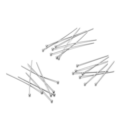 304不锈钢珠针球针diy耳环材料包制作耳钉挂件手作耳坠耳饰品配件 - 图3