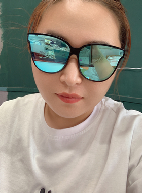 G@M/出口韩国/美拉蓝硫酸铜太阳镜金属复古风墨镜K454